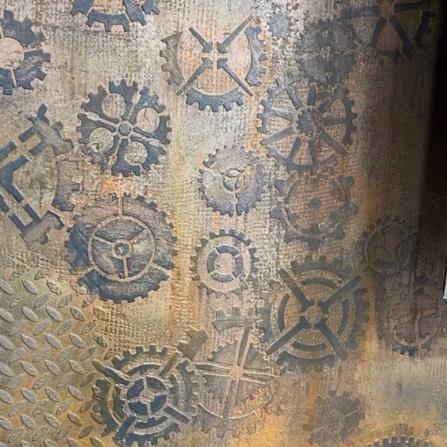 Loft aesthetics in detail - stencil DFA Mechanism for decorative decoration 0.3-1 mm (L00006-d)
