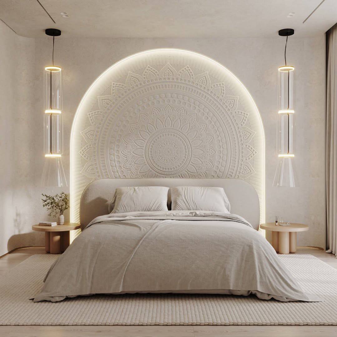 Elegant stencil DFA Mandala - round pattern for a stylish interior 0.3-1 mm (С00134)