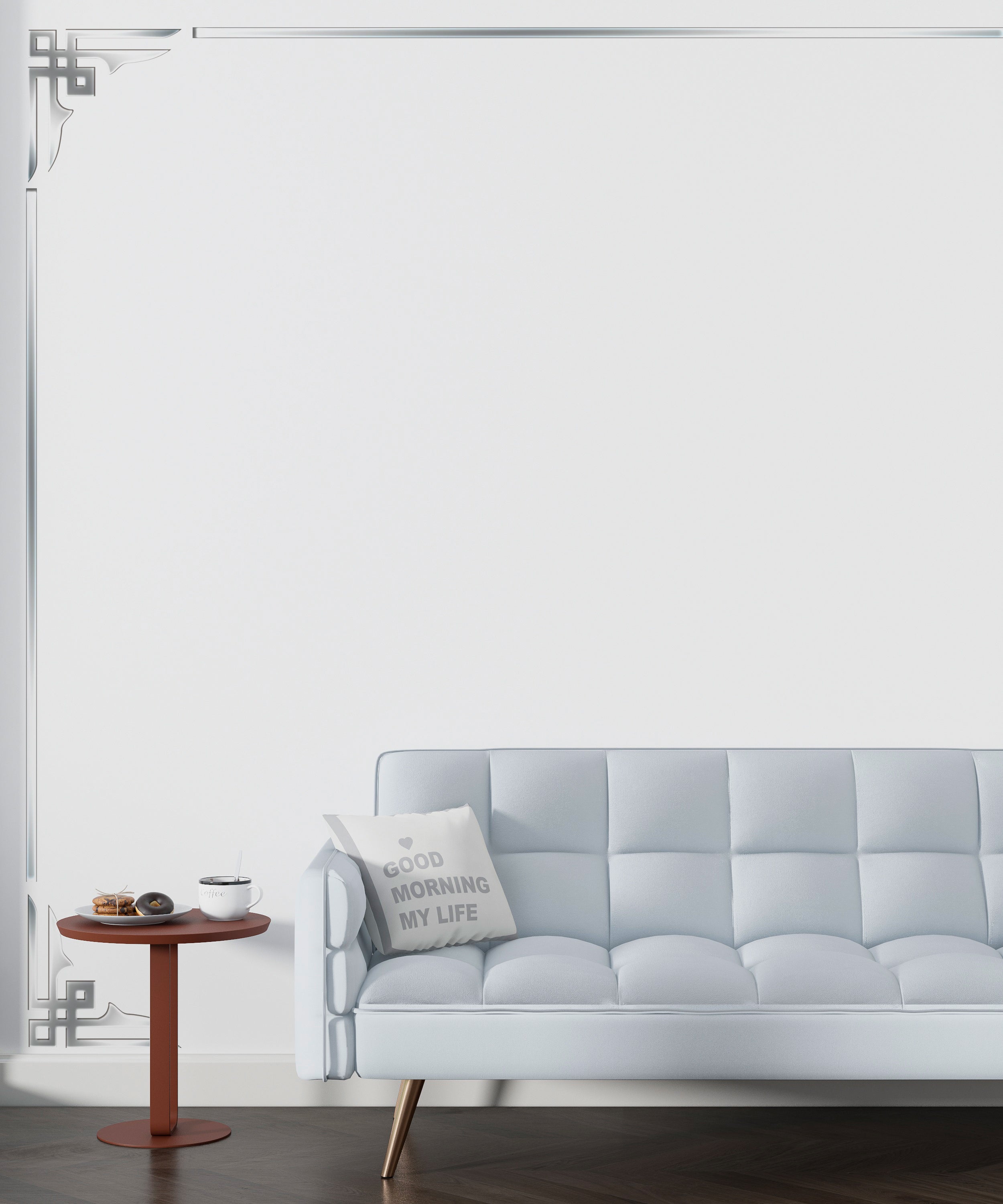Exclusive Design: Top Quality Acrylic DFA Mirror Corner Pattern 2pcs/4pcs (YA00033)