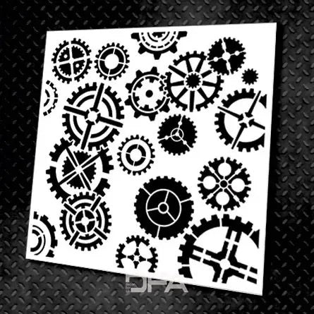 Loft aesthetics in detail - stencil DFA Mechanism for decorative decoration 0.3-1 mm (L00006)