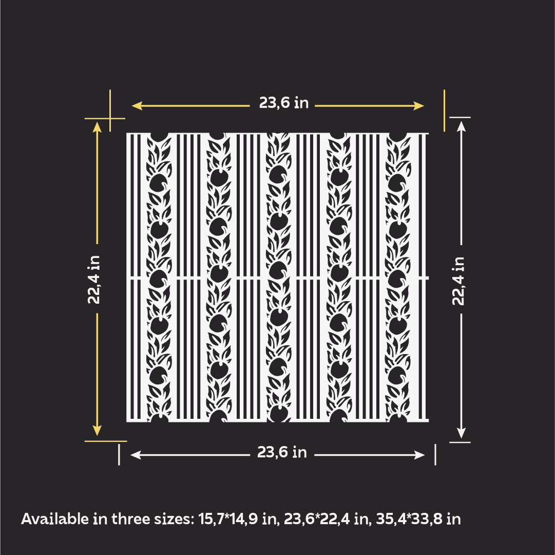 DFA Reusable Stencil "Nature" for Plaster and Paint 0.3–1 mm – William Morris Collection (P00187)