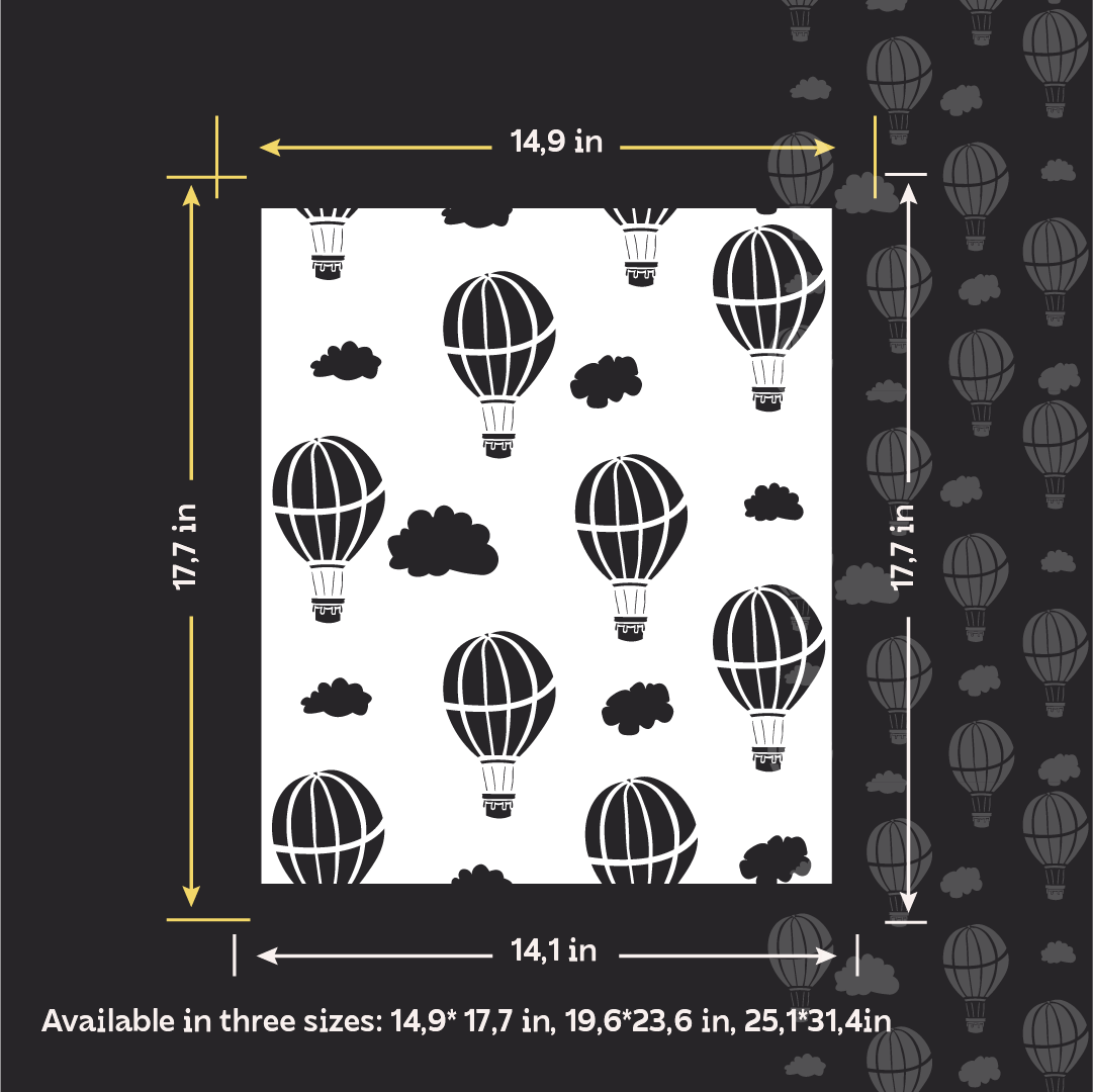 "Balloons" photo wallpaper — a magical atmosphere in the children's room (material DFA 0.3–1 mm, art. E00094)
