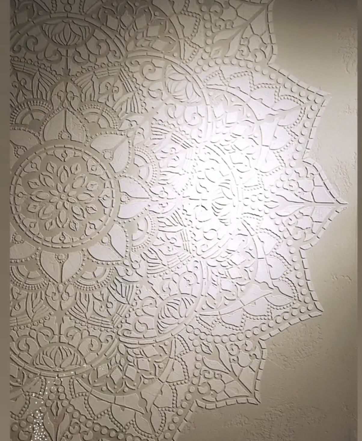 Stencil DFA reusable Round pattern 51 Mandala for plaster and paint 0.3-1mm (С00051)