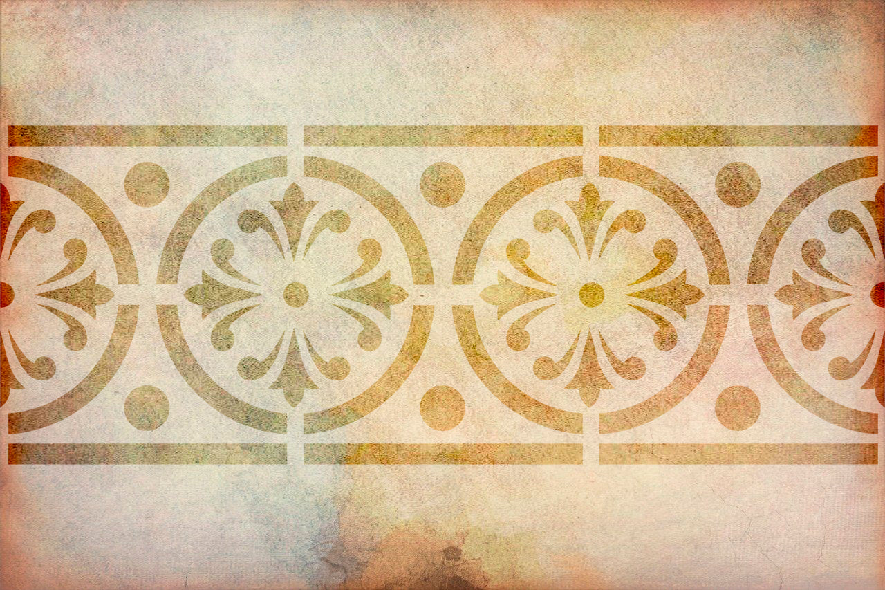 Stencil DFA Border stencil for plaster and paint 0.3-1mm (B00063)
