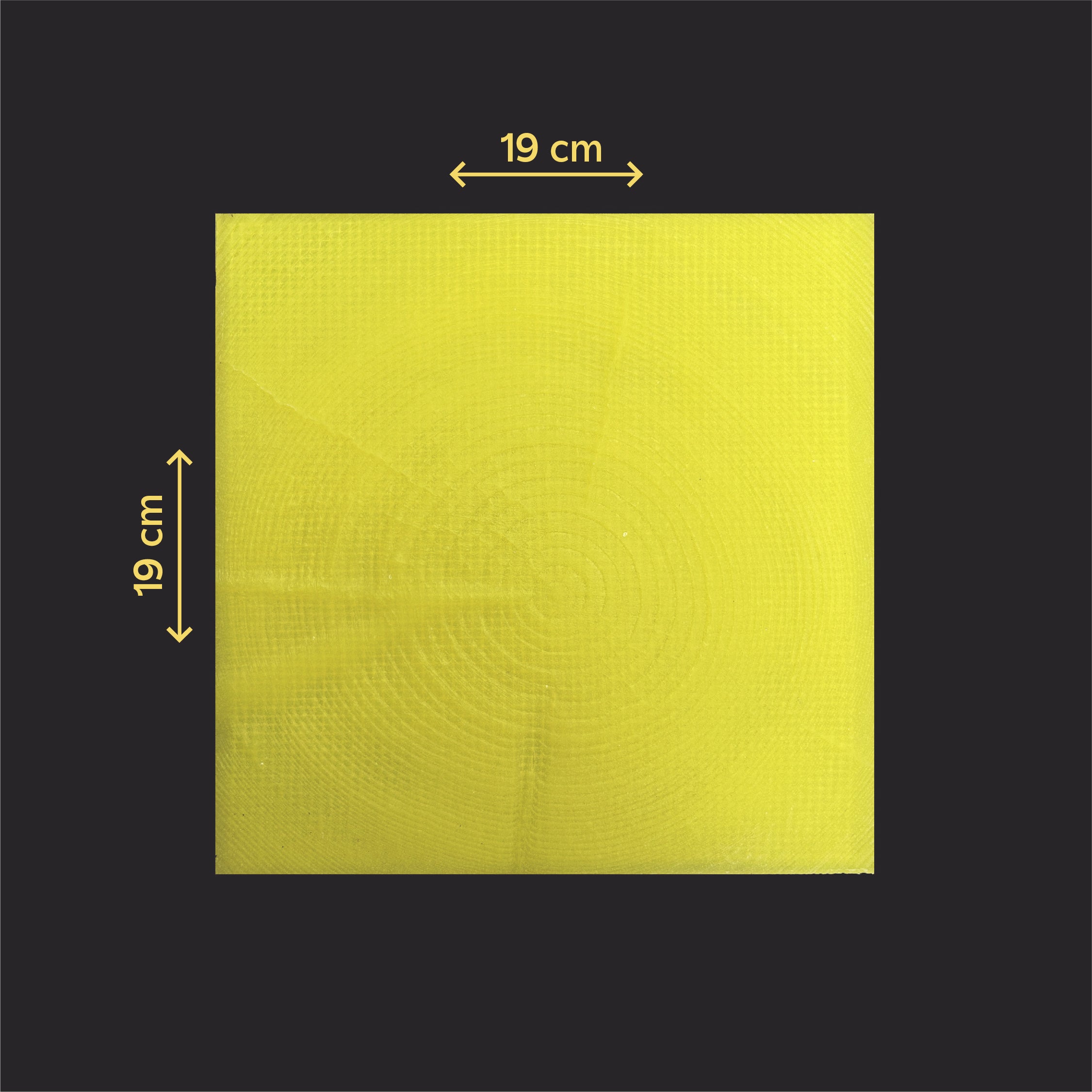 Silicone impression for decoration Tree end (Yellow) W00017