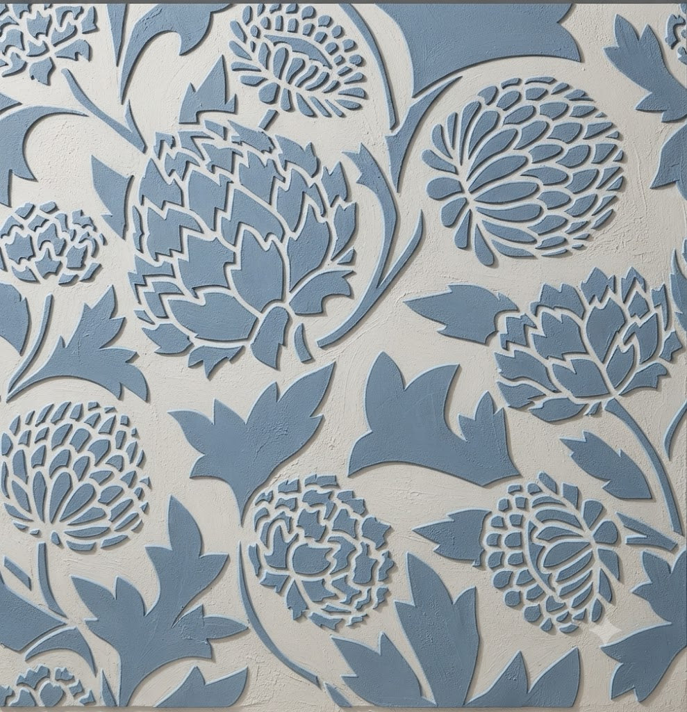 DFA Reusable Stencil "Nature" for Plaster and Paint 0.3–1 mm – William Morris Collection (P00190)