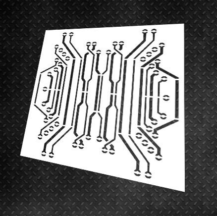 Reusable stencil for decorative plaster Loft 13 Scheme (L00013)