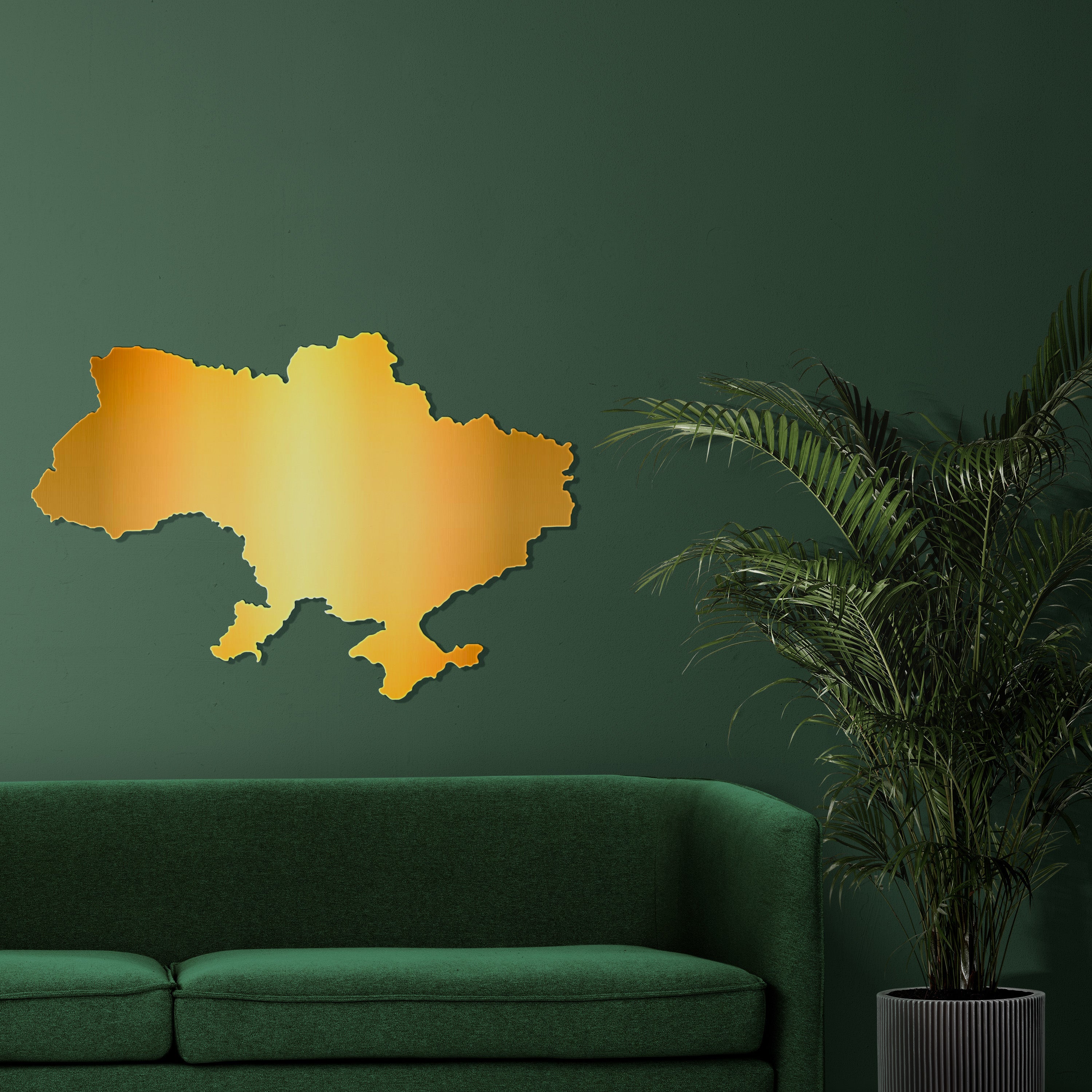 Ukraine in the palm of your hand: DFA mirror map to feel home every day (YA00043)