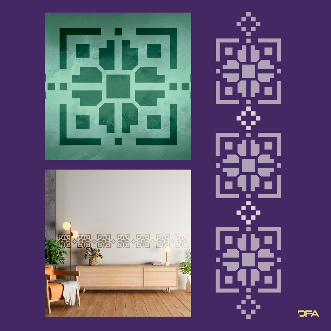 Stencil DFA Embroidery for plaster and paint 0.3-1mm (Z00051)