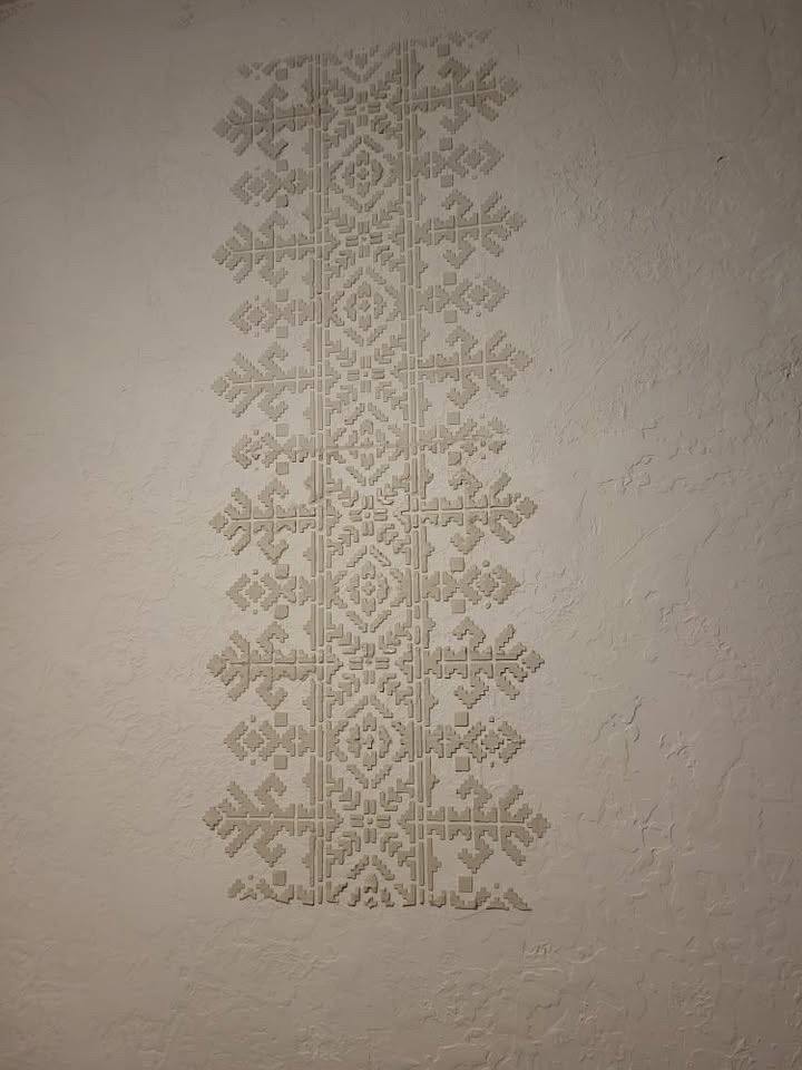 Traditional pattern Vyshyvanka for modern interior with stencil DFA 0.3-1 mm (Z00026)