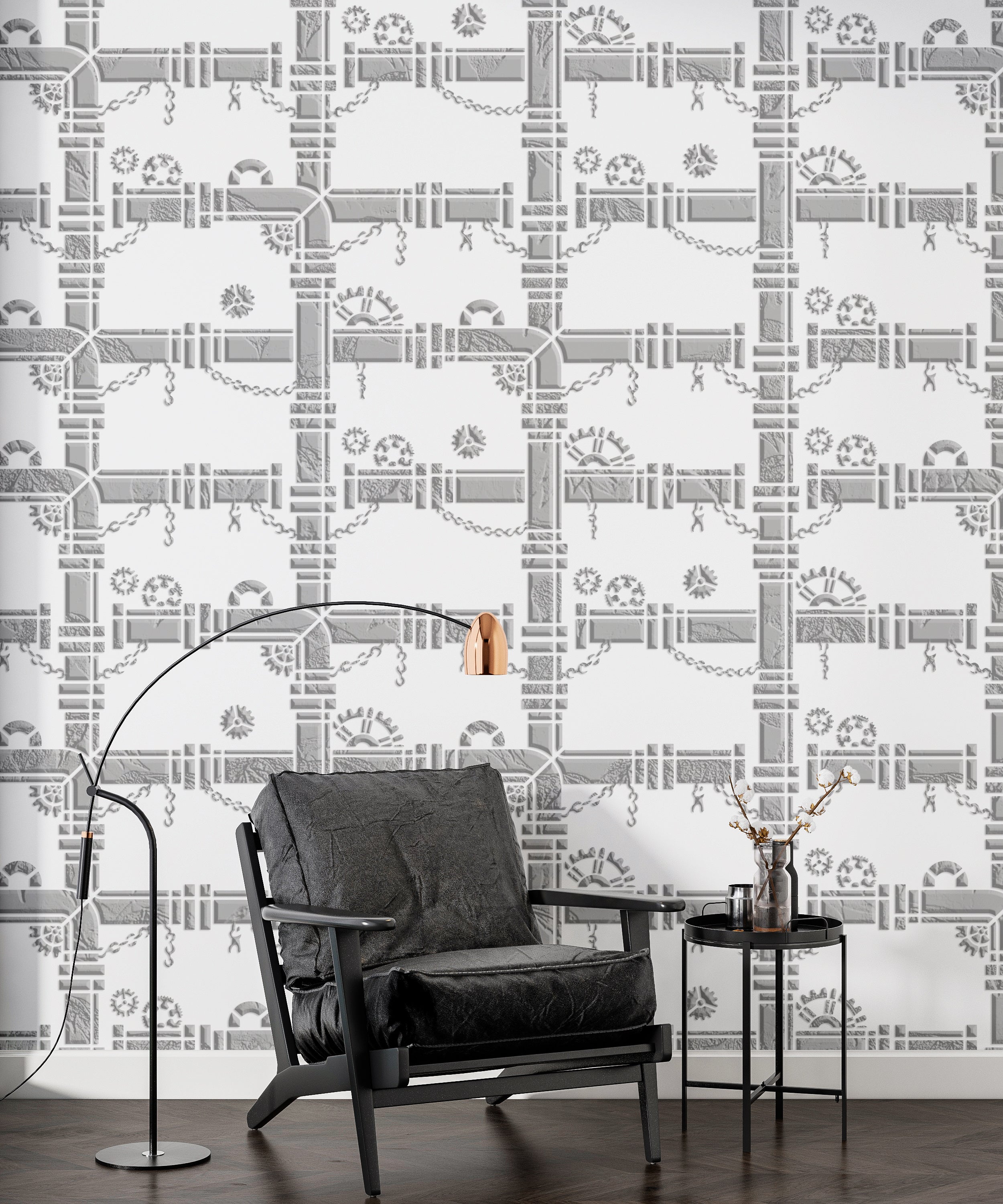 Stencil DFA reusable for decorative plaster Loft 23 (L00030)