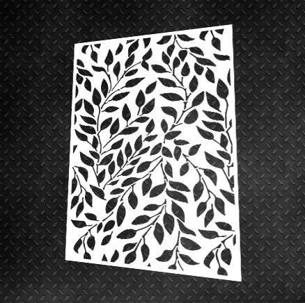 Stencil DFA for decoration Priroda Branch for plaster and paint 0.3-1mm (P00006)
