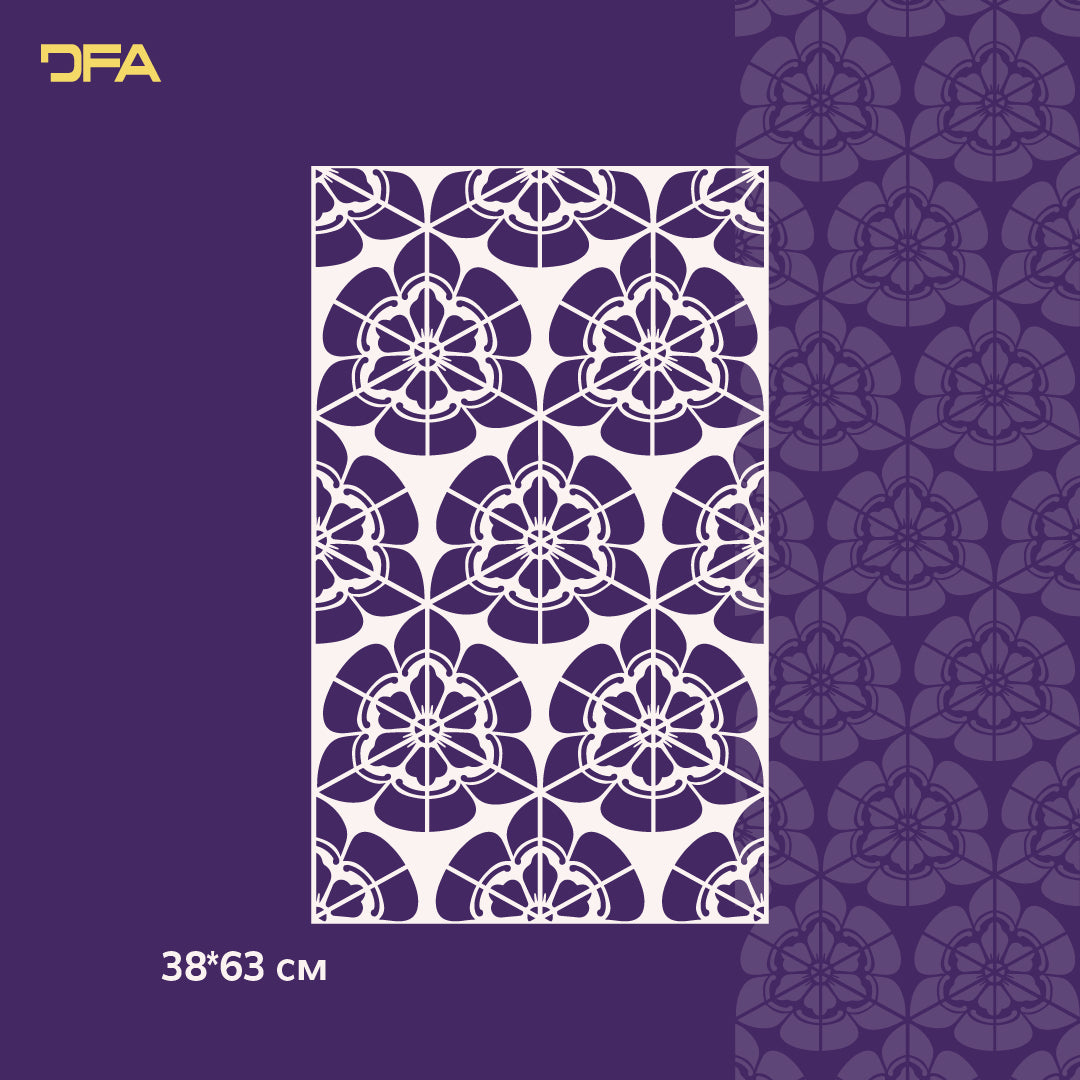 DFA nature stencil for walls for plaster and paint 0.3-1mm (P00133)