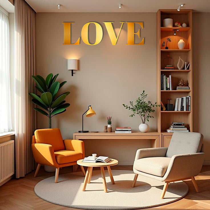 Fill your home with love: Mirror inscription LOVE from DFA for a special atmosphere (YA00018)