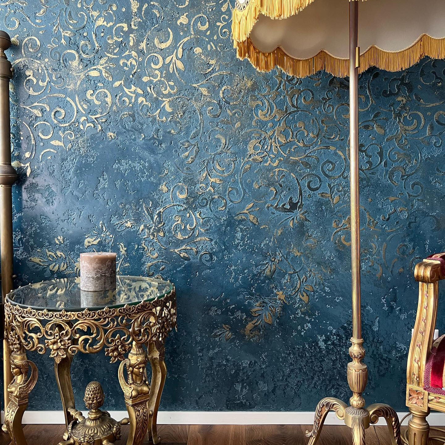 Sophisticated oriental motifs for your space - stencil DFA for decor 0.3-1 mm (V000018-d)