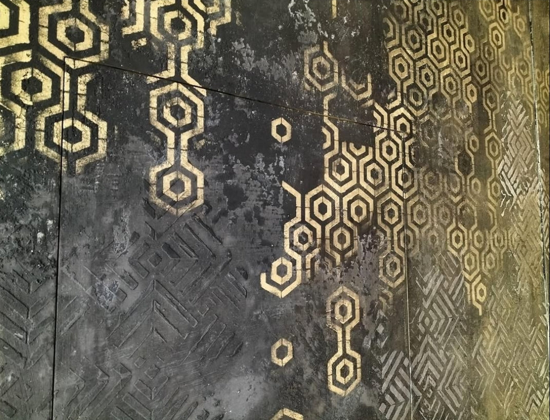 Unique geometric interior design with DFA stencil Geometry 0.3-1mm (G00025)
