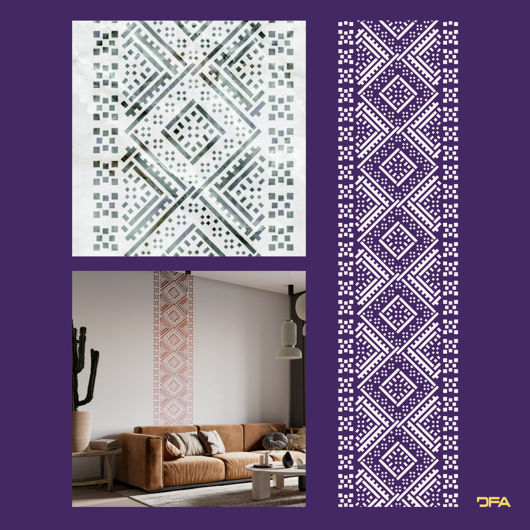Stencil DFA Embroidery for plaster and paint 0.3-1mm (Z00059)