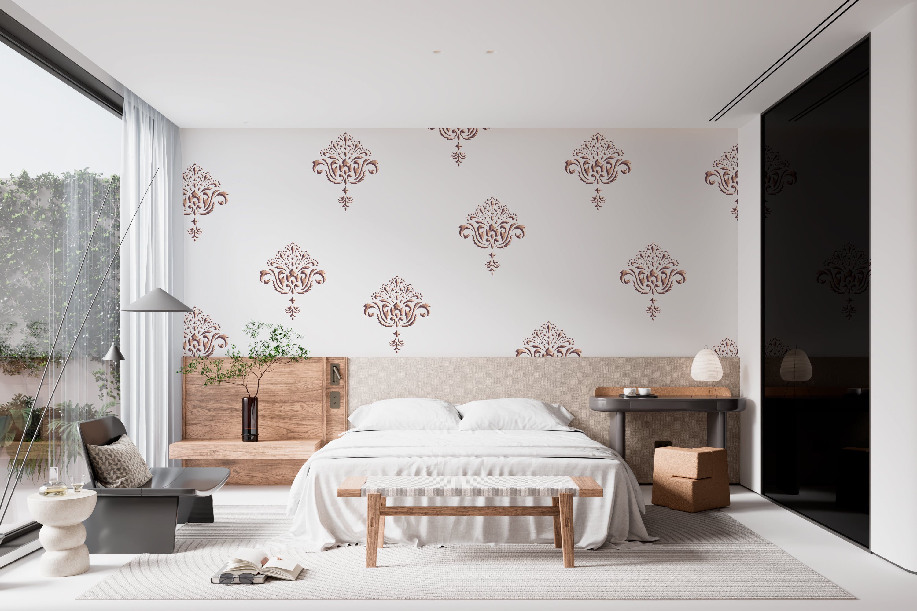 Reusable stencil DFA Damascus, for plaster 0.3-1mm (D00055)