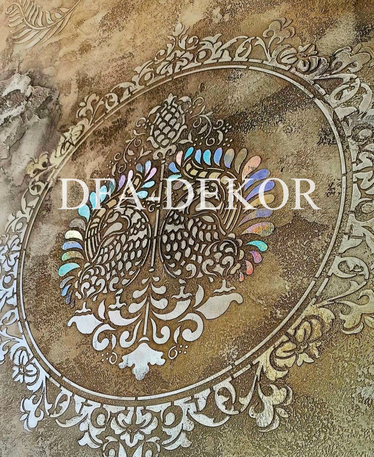 Elegance and classic with DFA stencil Royal Damask 0.3-1 mm (D00022-d)