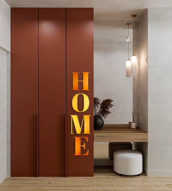 Elegance and space: mirror inscription HOME by DFA (YA00020)