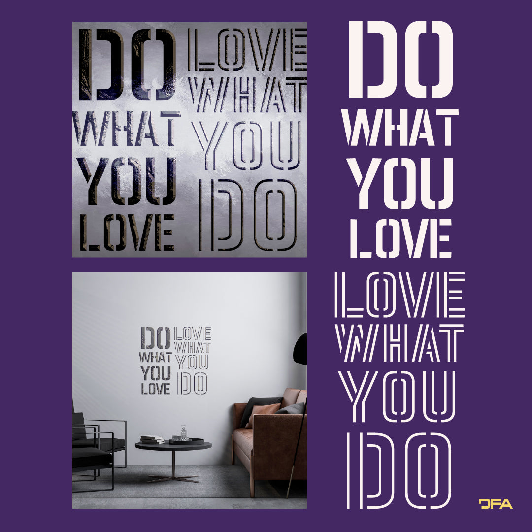 Stencil DFA Do what you love for plaster and paint 0.3-1mm (X00127)