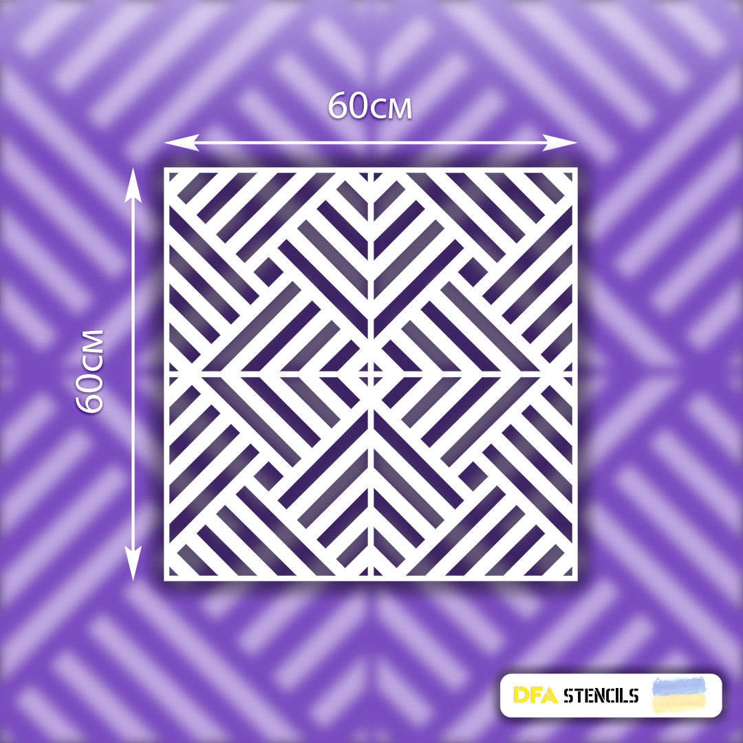 Trendy geometric design for your home - stencil DFA Geometry 0.3-1 mm (G00011)