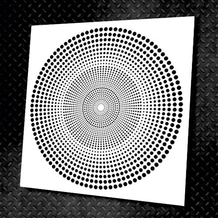 Inspiration in the details: DFA stencil Round pattern for true connoisseurs of style 0.3-1 mm (C00016-d)