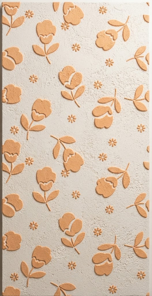 Floral wall patterns – a magical atmosphere for a child's room with DFA 0.3–1 mm (E00102)