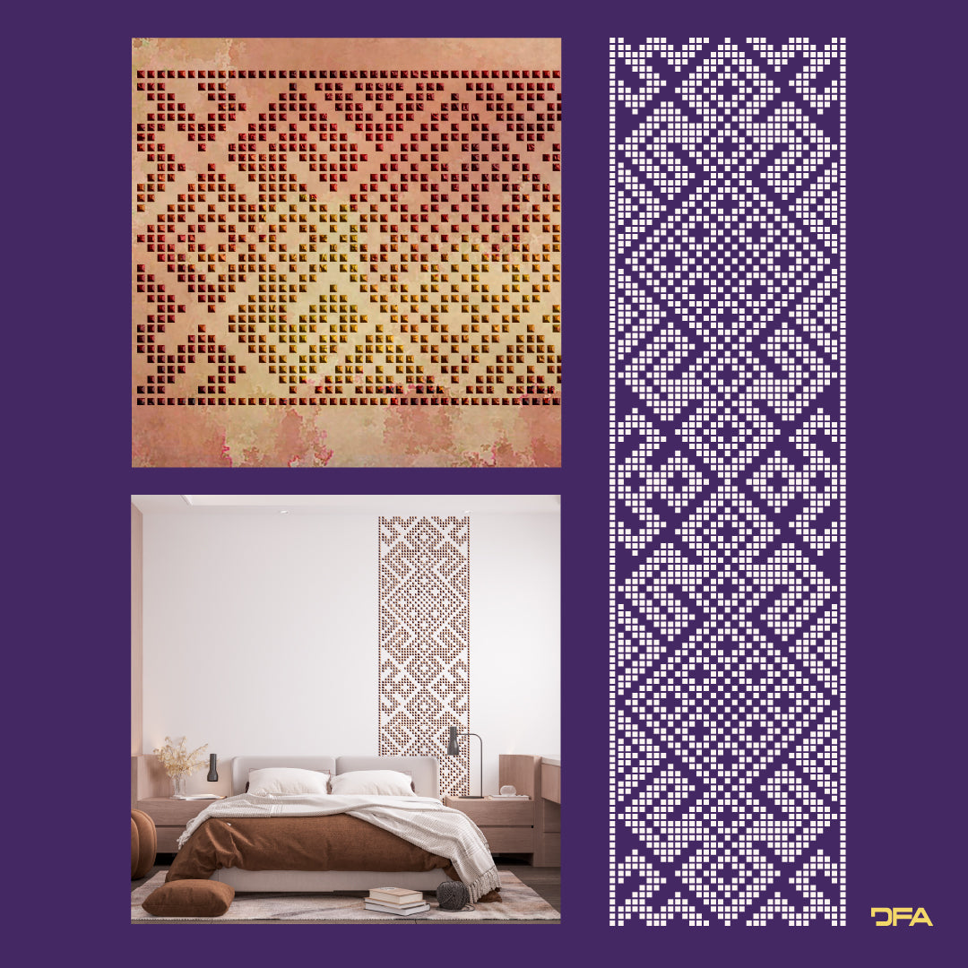 Stencil DFA Embroidery for plaster and paint 0.3-1mm (Z00057)