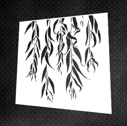 Stencil DFA for decoration Priroda Ginko biloba for plaster and paint 0.3-1mm (P00008)