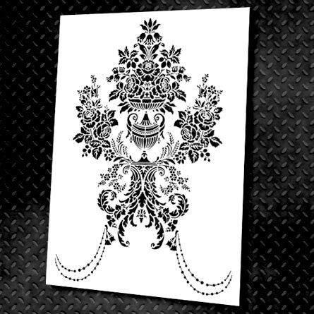 Stencil for decoration DFA Royal Damascus, for putty and paint, 0.3-1mm (D00024)