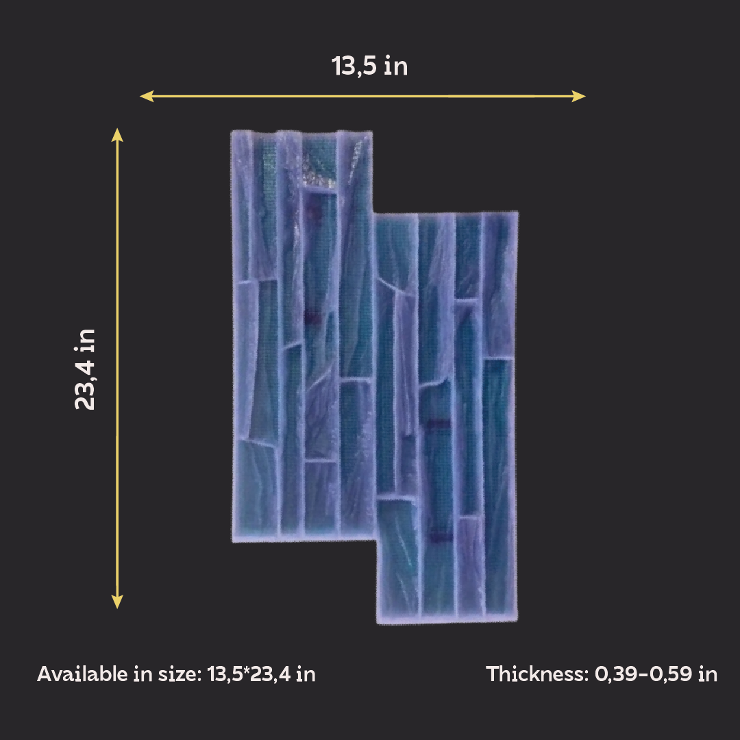 Silicone impression/matrix for decoration decorative clinker (W00038)