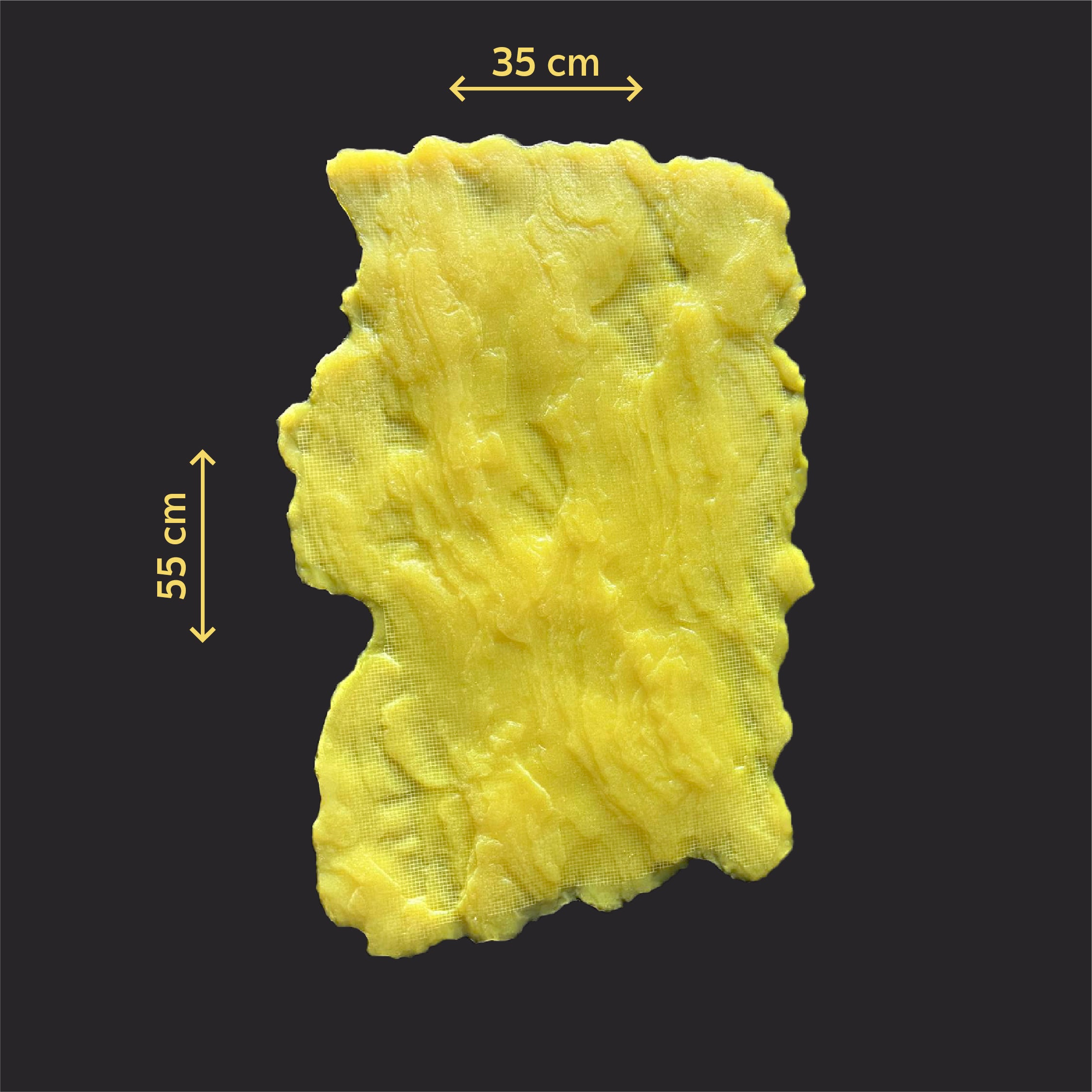 Silicone impression for decoration Stone texture (yellow) W00010
