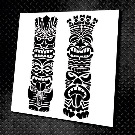 Stencil DFA Totem stencil for putty and paint 0.3-1mm (X00007)