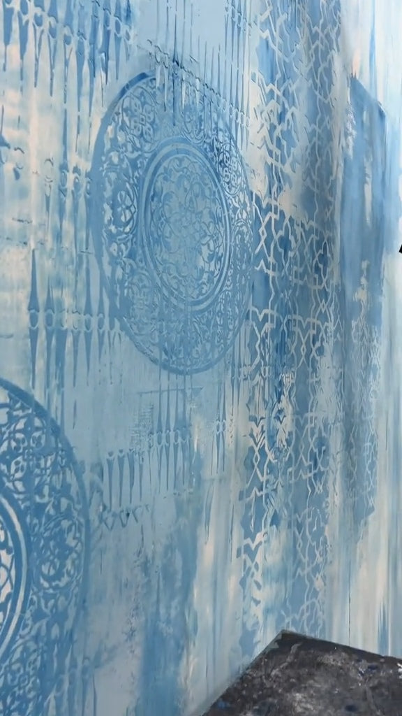 Stencils DFA (Oriental 72 + Geometry 71 + Round 14) set for plaster and paint 0.3-1 mm (N00138)