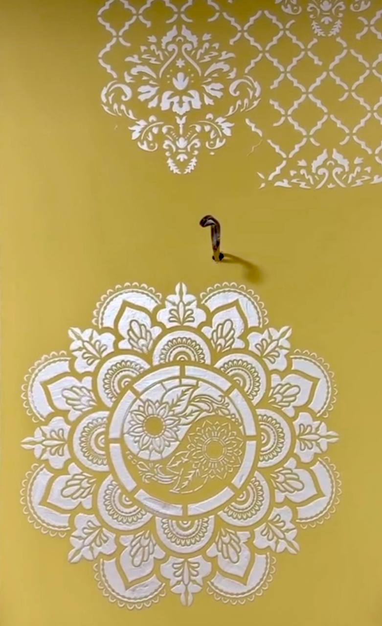 Create balance and style with DFA Yin Yang Wall Decor Stencil 0.3-1mm (C00050)