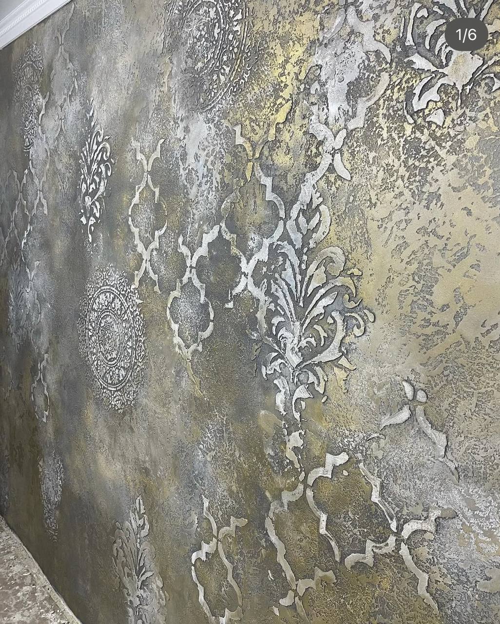 Oriental motifs in a modern interior with a stencil DFA 0.3-1 mm (V00027)
