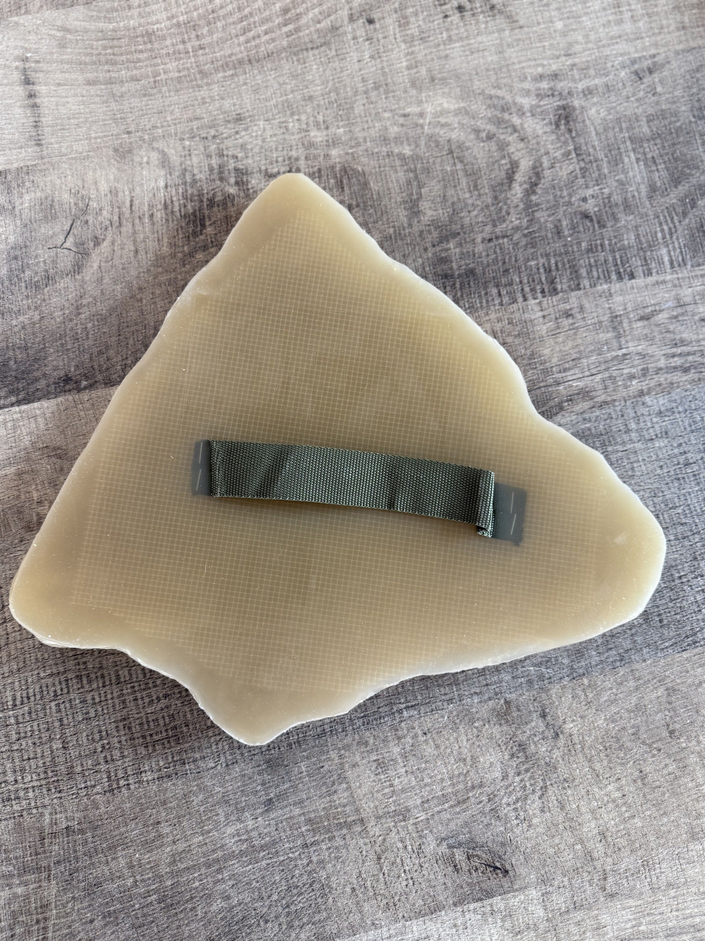 Silicone impression/stamp for decoration DFA Transcarpathian slate 1 with handle, thickness 15 mm (W00046)