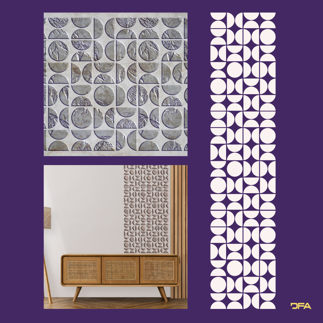 Stencil DFA for decoration Geometry for plaster and paint 0.3-1mm (G00140)