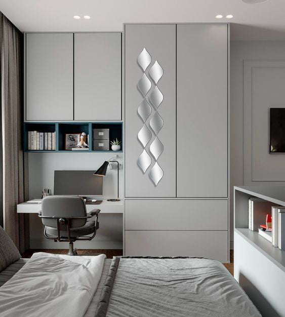 Quick Transformation: DFA Rhombus Mirror Decor to Update Your Home, 5pcs/10pcs/15pcs (YA00009)