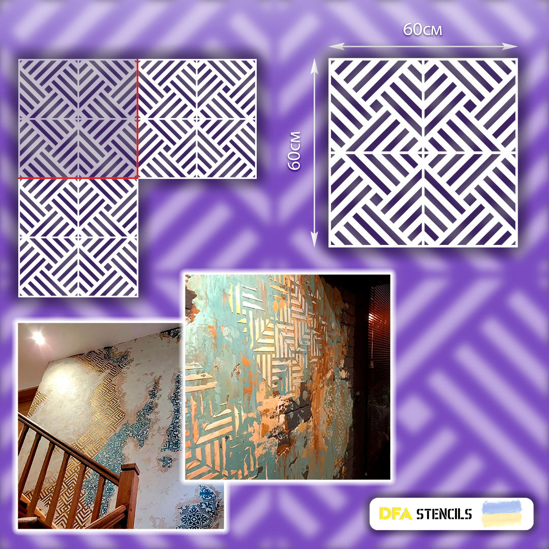 Trendy geometric design for your home - stencil DFA Geometry 0.3-1 mm (G00011)