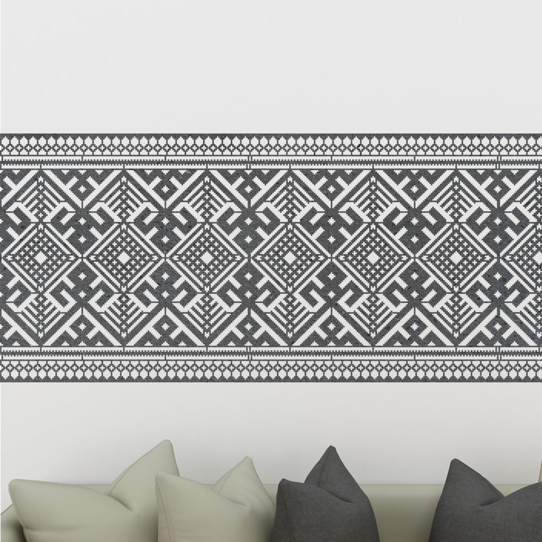 Ethno Stencil DFA Embroidery for plaster and paint 0.3-1mm (Z00038)