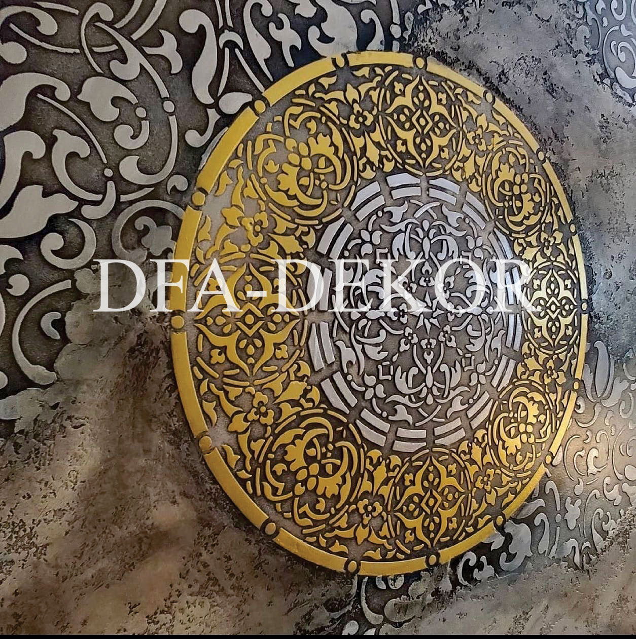 Add charm to walls with DFA Stencil Round Pattern 0.3-1mm (C00014)