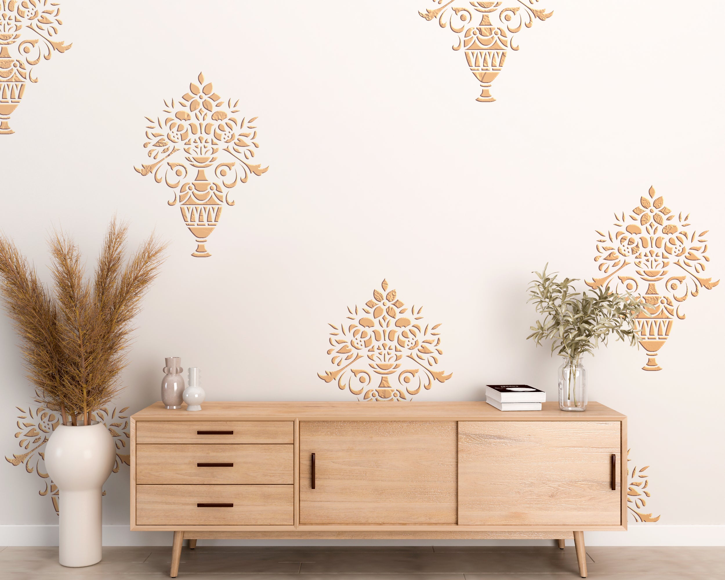 DFA Damask stencil: create a royal wall design easily and quickly 0.3-1 mm (D00067)