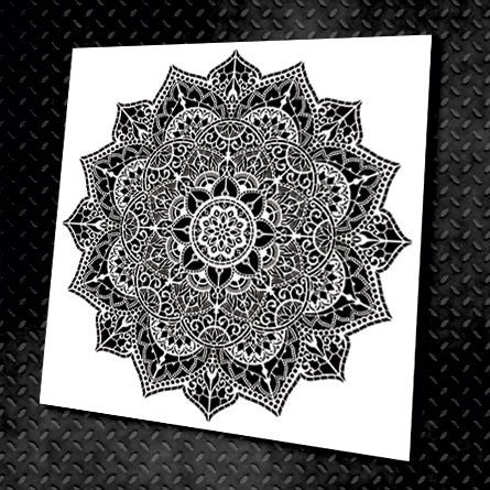 Stencil DFA reusable Round pattern 51 Mandala for plaster and paint 0.3-1mm (С00051)