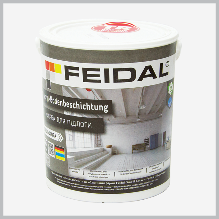 Colorless floor paint Acrylic floor coating, 9l