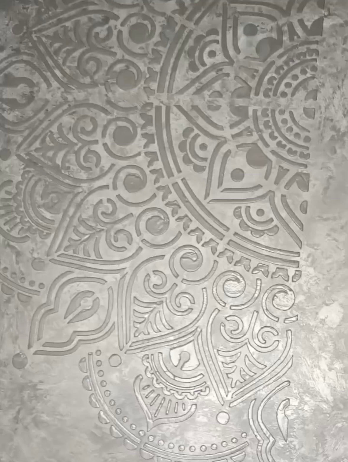 The ideal accent on the wall is a DFA stencil with a rounded pattern 0.3-1 mm (С00056)