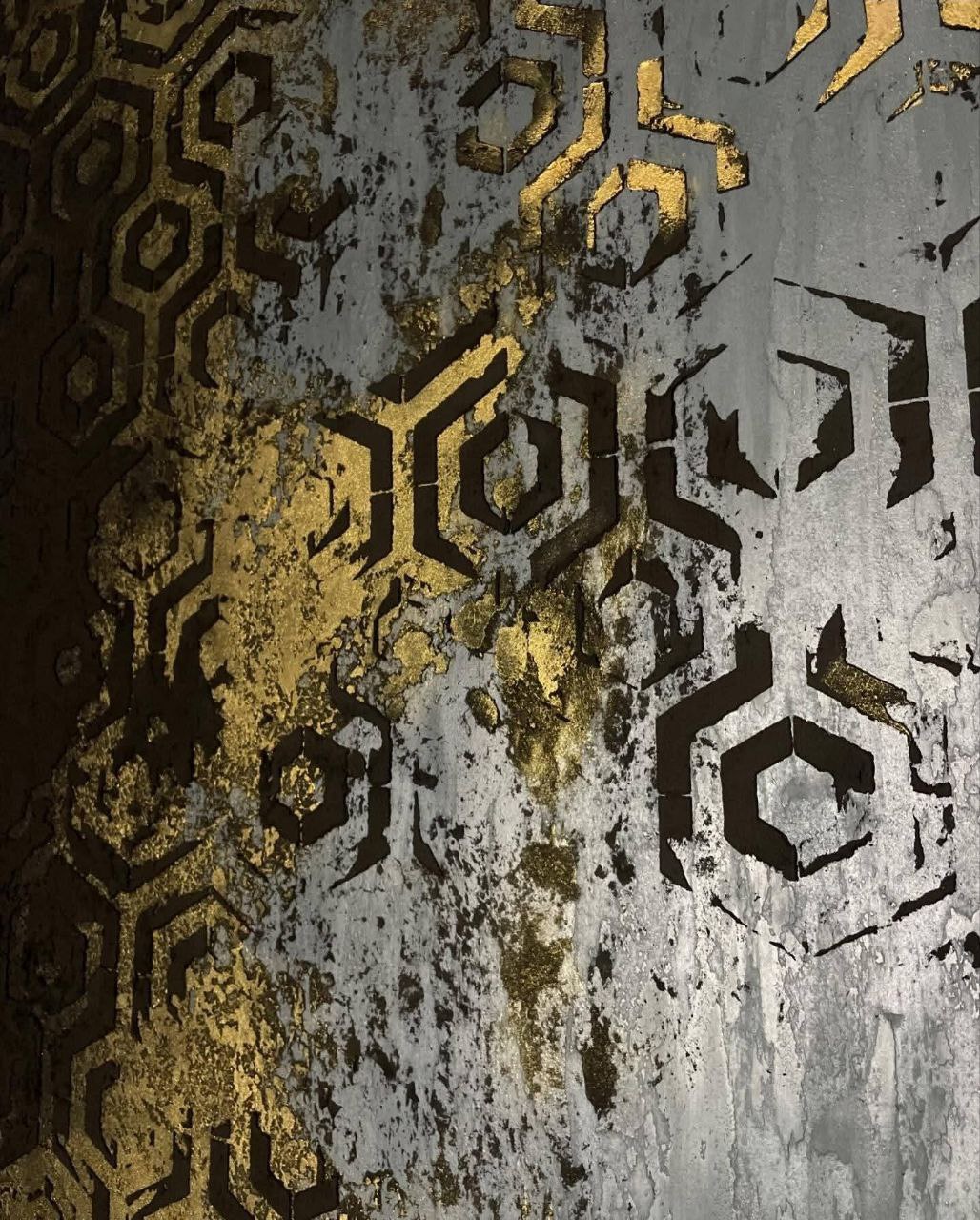 Unique geometric interior design with DFA stencil Geometry 0.3-1mm (G00025)