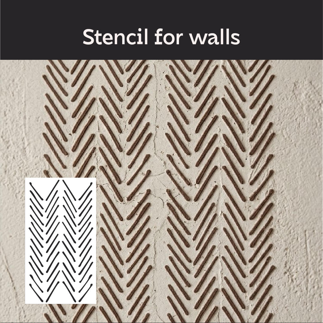 Create modern art decor with the DFA Loft stencil (0.3β1 mm, L00066)