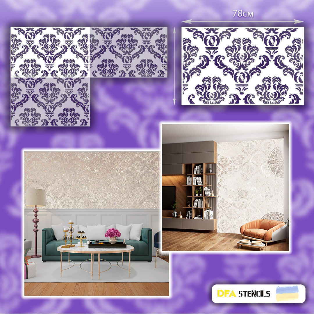 Create a luxurious atmosphere of the East - easily with the DFA stencil 0.3-1 mm (V000042-d)